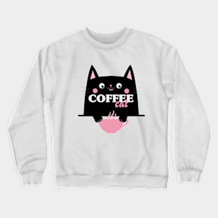 Coffee Cat Crewneck Sweatshirt